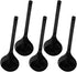 Hemoton 5pcs Melamine Soup Ladle, Long Handle Asian Soup Spoon for Cooking Gravy