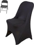 Black-Pack 5 TABLECLOTHSFACTORY Sleek Spandex Folding Chair Cover for Wedding Event Party