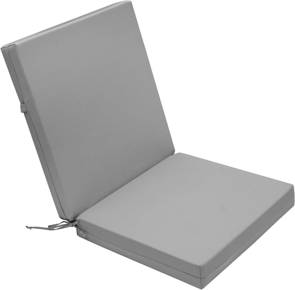 Outdoor High Back Cushions Patio Fade Resistant Chair Cushion with Ties, Waterproof