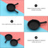 ARTIBETTER 10pcs Mini Cast Iron Skillet Set, Small Frying Pan for Dollhouse Kitchen Accessories
