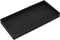 DNC Bathroom Counter Tray, 7.9" Silicone Vanity Tray for Soap Dispenser, Kitchen Sink Holder, Black Desk Organizer
