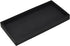 DNC Bathroom Counter Tray, 7.9" Silicone Vanity Tray for Soap Dispenser, Kitchen Sink Holder, Black Desk Organizer