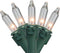Generic 20-Count Clear Mini Christmas Light Set, 4ft Green Wire