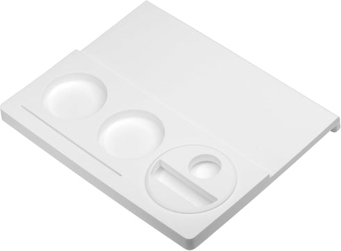 Normcore Corner Tamping Station V3 - Espresso White Silicone Coffee Tamper Mat Holder Pad for Baristas, Food Grade