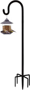 Artibear Adjustable Outdoor Shepherd Hook Stand with 5 Prong Base, 76 Inches