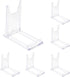 uxcell 4" Plastic Plate Stands, Display Easels for Card, Photo Frame, Desktop, Black, 6 Pcs