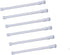 Tension Rods 6 Pack, Adjustable Spring Steel Bars 21.6 to 35.4 Inches, Extendable Width for Curtain, Shower, Closet