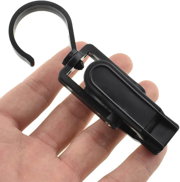 Hahiyo Plastic Swivel Clothespins Hanging Hook Clip, Smooth Rotate Strong Secure to Hold Heavy Laundry, 2.3 Inches