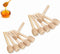 AISIBO 12 Pack 3 Inch Wood Honey Dippers Sticks, Mini Honey Dipper Stirrer