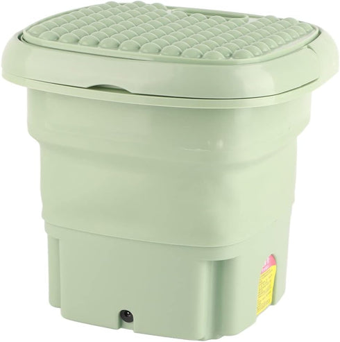 Mini Portable Washing Machine, Foldable Small Washer Bucket Type with Deep Cleaning, Half Automatic Wash Spin Dry for