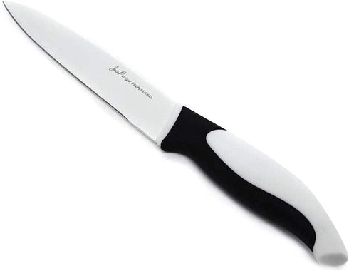 Jean-Patrique Stainless Steel Non-Stick Prep Knives - Chef’s Essential Kitchen Set of 3 (Black & White)