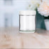4 oz / 120 ml Clear Thick Glass Straight Sided with White Smooth Lid, 12 pack + Small Glass Balm Jar