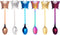 6-Pack Rainbow Colorful Coffee Spoons, Stainless Steel Teaspoon for Dessert, Espresso