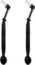 Number-One Coffee Machine Brush Cleaner, Nylon Espresso Machine Brush & Grinder Cleaning Tool with Spoon (Pack of 2)