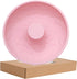 Big Size Silicone Donuts Pan, Non-stick Cake Baking Molds for Bagel and Doughnut (8 Inch Pink)