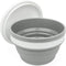 CARTINTS Silicone Collapsible Food Storage Containers with Lids, Ideal for Travel and Camping, 32oz/950ml, Grey