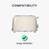 kwmobile Cover Compatible with Smeg TSF01CREU Cover - TPU Case for Bread Toaster Machine - Transparent/Black