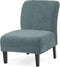 UCCONO Armless Accent Chair Slipcovers Replacement Thick Velvet Chair Covers for Living Room
