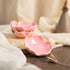 FUYU 4pcs Sakura Shaped Ceramics Seasoning Dishes, Spice Dishes, Salad Soy Sushi Wasabi Dipping Bowls