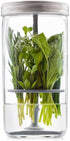 Set 3 1L Kilner Herb Keeper | Keep Herbs Fresh for Up to Weeks | Wide Mouth Jar with Stainless Steel Lid & Silicone