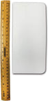 PME Cake Decorating 8" Tall Plain Edge Plastic Side Scraper - 8 x 3.7 Inches, White