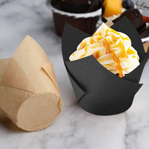 Baking Cups, 100-Count Muffin Cups, Standard Tulip Cupcake Paper Liners for All Festivals