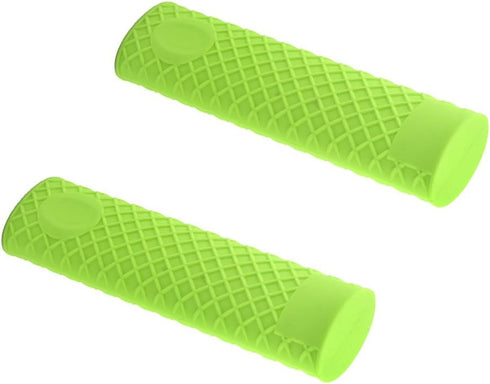 uxcell Silicone Kitchen Heat Resistant Pot Pan Handle Grip Holder Sleeve Cover 2pcs Green