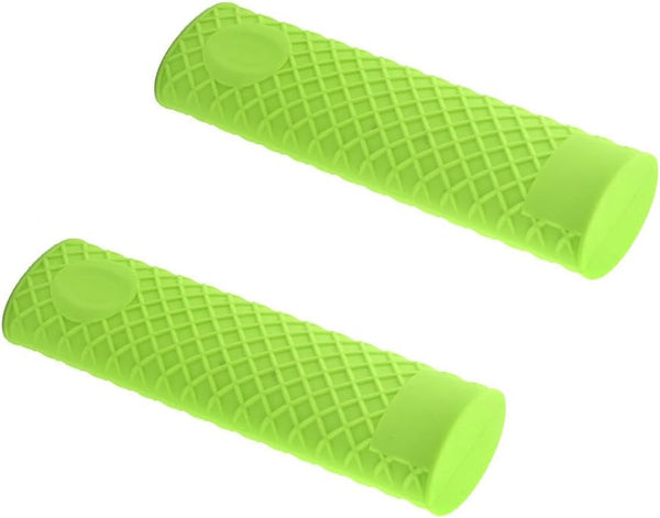 uxcell Silicone Kitchen Heat Resistant Pot Pan Handle Grip Holder Sleeve Cover 2pcs Green