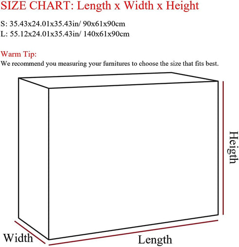 UCARE 35in/55in Outdoor Prep Table Cover Compatible with Keter Unity XL Portable Outdoor Table/Storage Cabinet Cover