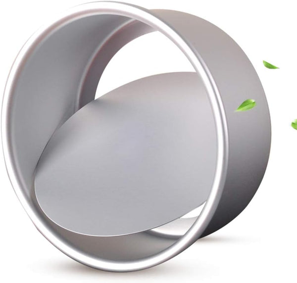 10 Inch Round Cheesecake Pan, Aluminum Round Cake Pan with Removable Bottom, Anodized Aluminum Baking Pan