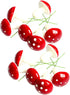 BESTOYARD 12PCS Mini Foam Mushroom Figurines for Garden Ornament, Bonsai Micro Landscape Decor, Red