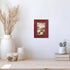 CORE ART Handmade Wood Picture Frame Set of 2, Rustic Red 3.5x5 High Definition Semi-tempered Glass Display