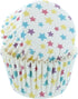 Bakery Crafts Pastel Everyday Baking Cups - 300-2" Cupcake Liners with Multi-Colored Stars, Greaseproof Paper Cases