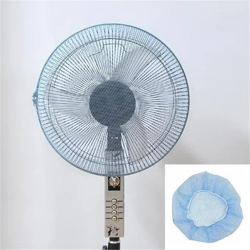 Blue Round Electric Fan Dust Cover Net, Mesh for Pedestal, Standing, Wall, Oscillating Table Fans