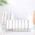 Small Stainless Steel Bowl Drainer, Kitchen Counter Organizer Storage Rack, Chrome Storage Shelf