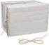 Luxiv Indoor Air Conditioner Cover - White Window Unit Protection, Anti-Rust Adjustable Cover with Free Elastic Straps