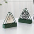 Designer Portable Iron Mosquito Coil Holder - 2 pcs Set with Handle, Fireproof Material Incense Holder