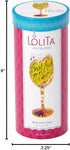 Lolita Best Aunt Ever Artisan Painted Wine Glass Gift