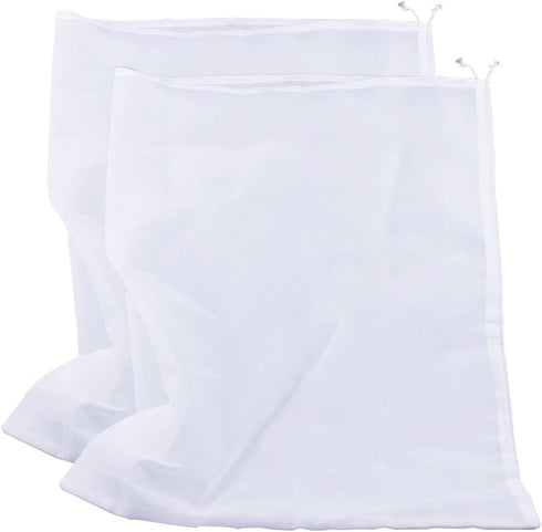 75 Micron Nylon Straining Bag - Fine Mesh Food Strainer Bag for Nut Milk, Juice, Cold Brew (2 Packs)
