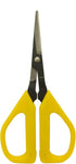 Zenport ZS109B Ergonomic Bent Handle Deluxe Bud Trimming Scissors, 6.5-Inch, Yellow