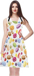 WONDERTIFY Colorful Macarons Apron - Adjustable Bib for Men & Women, Suitable for Kitchen Cooking & Baking