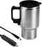 12V 450ml Stainless Steel Car Heating Cup, Electric Travel Mug for Heating Water, Coffee, Milk, Tea