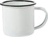 Vintage Enamel Cup, Iron Mugs, Tea Mug with Handle, Mini Wine Camping Mug, Retro Drink Tumbler for Coffee, White