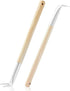 Pizza Bubble Popper Spinner Fork, Aluminum 17.5 inch with Wooden Handle, 2-Pack, Outdoor Pizza Oven Accessories
