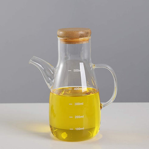 Vinegar Bottle Oil Pot - High Borosilicate Glass Oiler Oil Dispenser