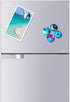 Starry Sky Pattern Refrigerator Magnets, 16 Pack, 1.35 Inches Diameter, Best Housewarming Gift