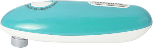 Farberware Compact Battery Operated Automatic Can Opener, Hands-Free for Any Size Can, Aqua