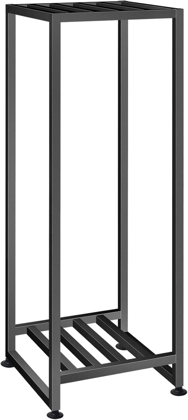 LUBORN Plant Stand Indoor Outdoor, Wrought Iron Plant Stands 2 Tier Heavy