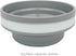 CARTINTS Silicone Collapsible Food Storage Containers with Lids, Ideal for Travel and Camping, 32oz/950ml, Grey