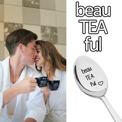 Tea Lover Gifts for Women, Girls, Teaspoons for Tea Drinkers, Christmas Gifts for Mom, Grandma, Girlfriend, Wife